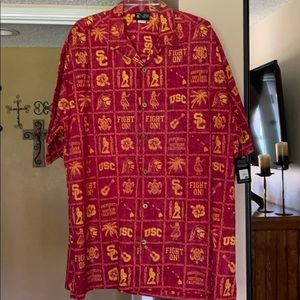USC button down short sleeve
